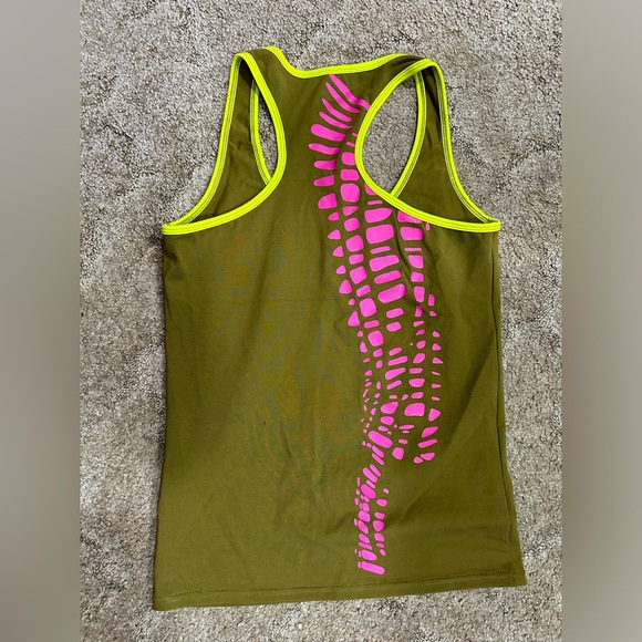 ZUMBA Olive Green Tank Top. - Picture 5 of 6